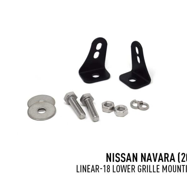 Μπρακέτο τοποθέτησης κάτω γρίλιας για Nissan Navara (2014+) (για Linear-18) Lazerlamps
