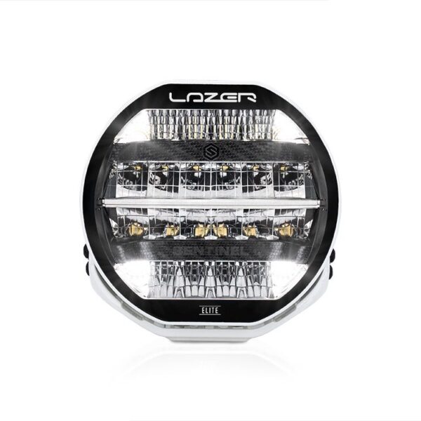 Προβολέας Led Sentinel Elite 9" - Λευκό (Με φώτα θέσης) 15232 Lumens Lazerlamps