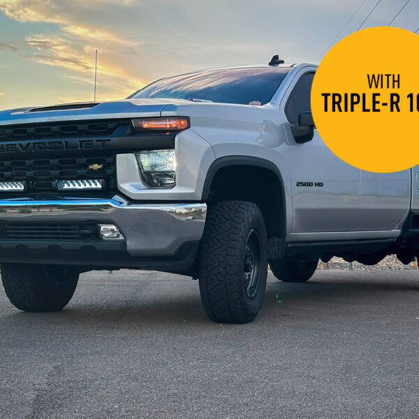Σετ γρίλιας για Chevrolet Silverado 2500/3500 LT (2020-2023) με Triple-R 1000 Με φώτα θέσης 18480 Lumens Lazerlamps