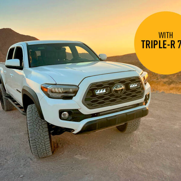Σετ τοποθέτησης γρίλιας για Toyota Tacoma (2020-2023) Με Triple-R 750 Std (Με Φώτα θέσης) 9240 Lumens Lazerlamps