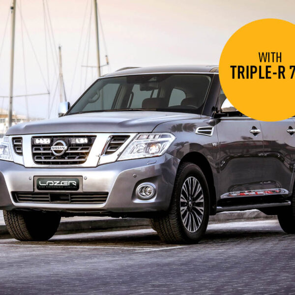 Σέτ γρίλιας για Nissan Patrol Y62 (2018 – 2019) με Triple-R 750 Std (Με Φώτα θέσης) 9240 Lumens Lazerlamps