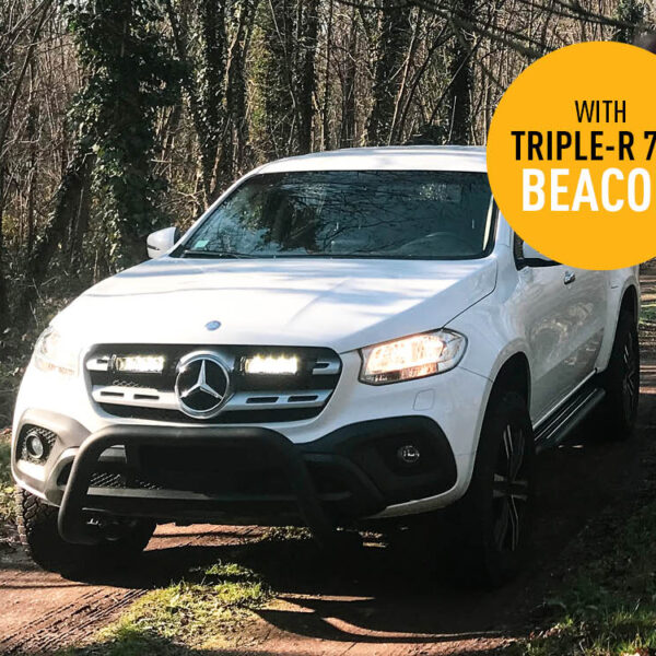 Σέτ τοποθέτησης γρίλιας για Mercedes X-Class (2017+) με Triple-R 750 με Φώτα θέσης και Φάρο 10800 Lumens Lazerlamps