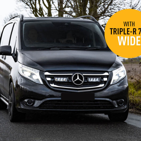 Σέτ τοποθέτησης γρίλιας για Mercedes Vito (2014-2019) με Triple-R 750 Wide 9240 Lumens Lazerlamps
