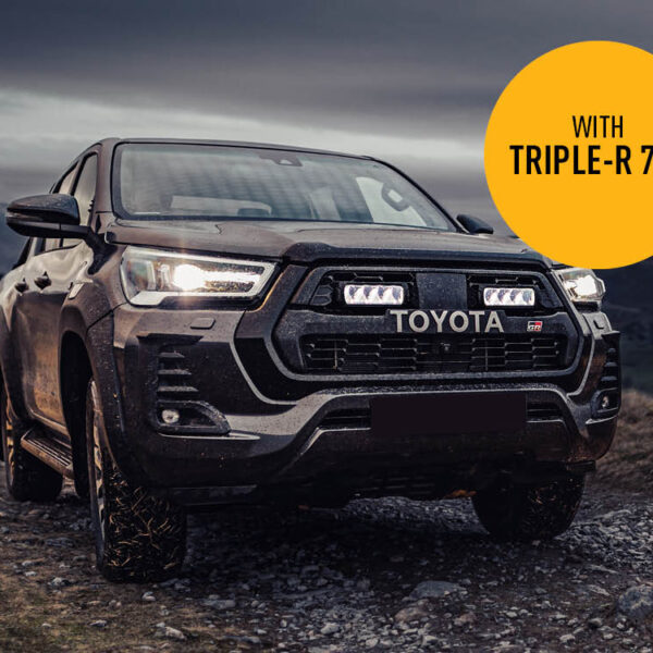 Σετ γρίλιας για Toyota Hilux GR Sport (2023-2024) με Triple-R 750 Std (Με Φώτα θέσης) 9240 Lumens Lazerlamps