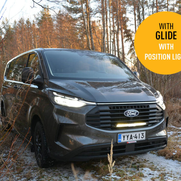 Σετ γρίλιας για Ford Transit Custom (2024+) Με Glide Με φώτα θέσης 11500 Lumens Lazerlamps