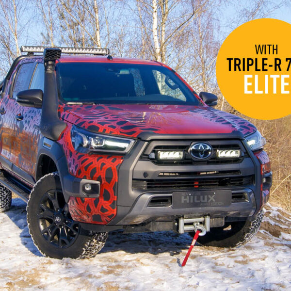 Σετ τοποθέτησης γρίλιας για Toyota Hilux Invincible X (2021+) με Triple-R 750 Elite 10136 Lumens Lazerlamps