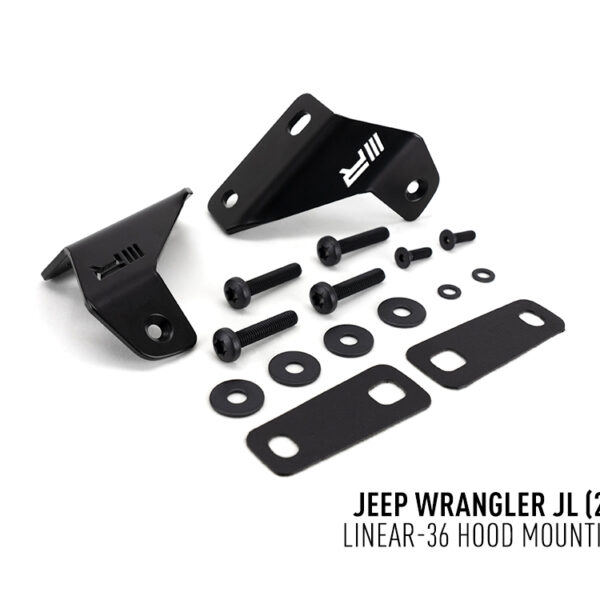 Μπρακέτο τοποθέτησης Καπό για Jeep Wrangler JL (2017+) για Linear 36 Lazerlamps
