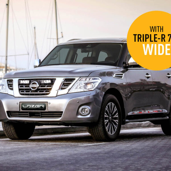 Σέτ γρίλιας για Nissan Patrol Y62 (2018 – 2019) με Triple-R 750 Wide 9240 Lumens Lazerlamps
