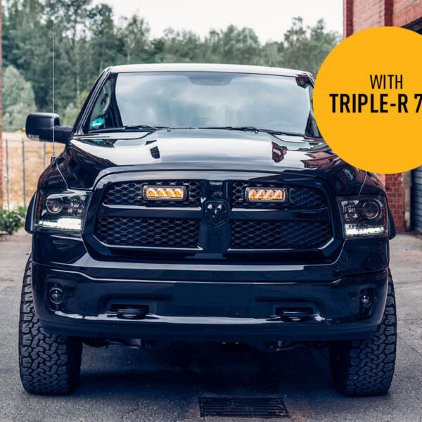 Σετ γρίλιας για RAM 1500 DS Series - Classic (2013+) με Triple-R 750 Std Με φώτα θέσης 9240 Lumens Lazerlamps