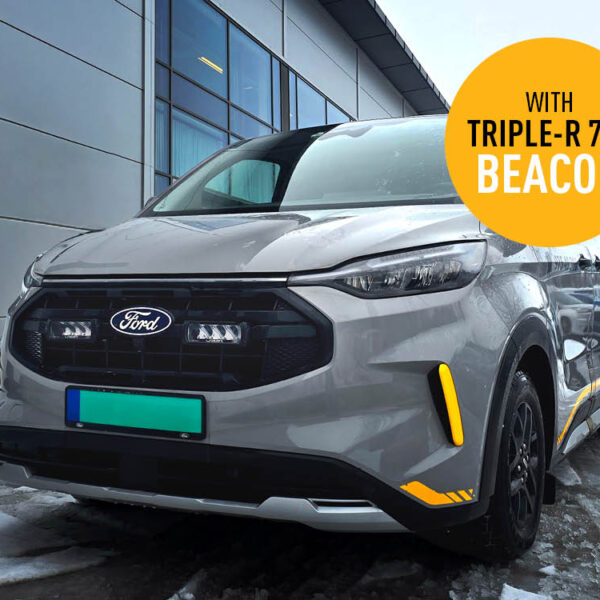 Σετ γρίλιας για Ford Transit Custom Trail (2024+) με Triple-R 750 (Με Φώτα θέσης και Φάρο) 10800 Lumens Lazerlamps