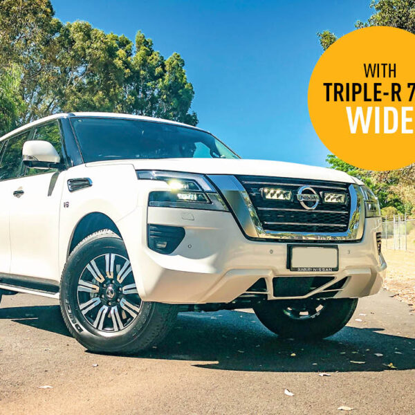 Σετ γρίλιας για Nissan Patrol Y62 Series 5 (2020-2022) Με Triple-R 750 Wide 9240 Lumens Lazerlamps