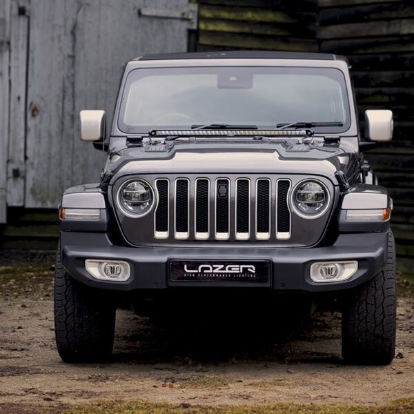 Σετ τοποθέτησης Καπό για Jeep Wrangler JL (2017+) με Linear 36 Elite 29700 Lumens Lazerlamps