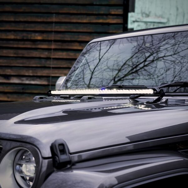 Σετ τοποθέτησης Καπό για Jeep Wrangler JL (2017+) με Linear 36 Elite 29700 Lumens Lazerlamps