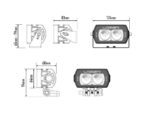 Μπάρα Led ST2 Evolution 4.9" (124mm) 2068 Lumens Lazerlamps - Image 8