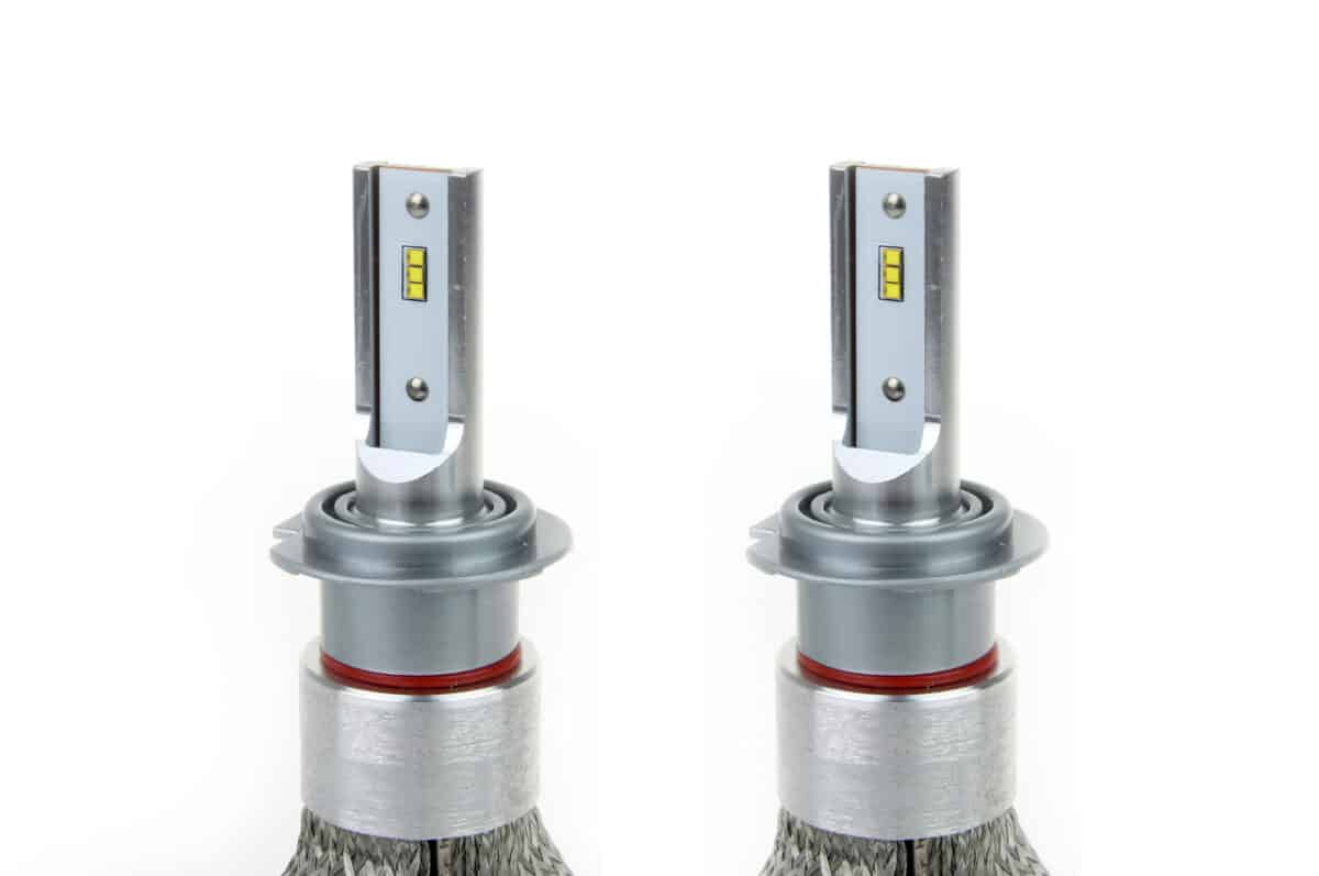 H7 RS+ SLIM SERIES 12-36V 50W 6000K 3500lm +200% LUXEON ZES LED CAN-BUS (ΨΥΚΤΡΑ ΛΕΠΙΔΕΣ ΦΤΕΡΟΥ) AMiO - 2 ΤΕΜ. - Image 1