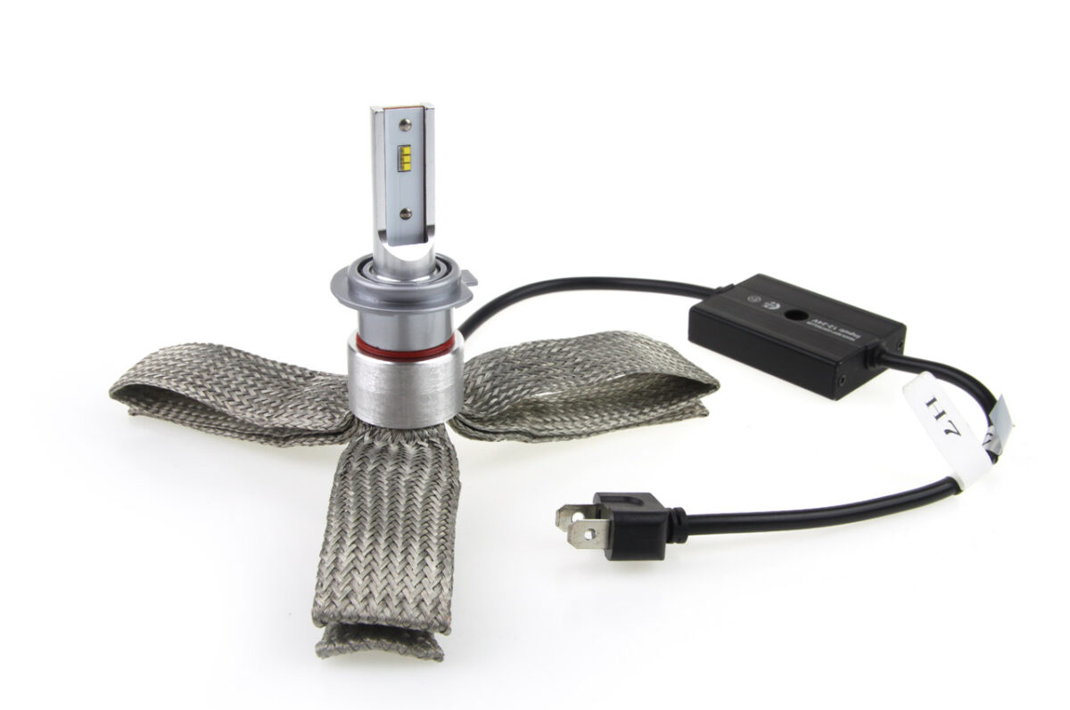 H7 RS+ SLIM SERIES 12-36V 50W 6000K 3500lm +200% LUXEON ZES LED CAN-BUS (ΨΥΚΤΡΑ ΛΕΠΙΔΕΣ ΦΤΕΡΟΥ) AMiO - 2 ΤΕΜ. - Image 2