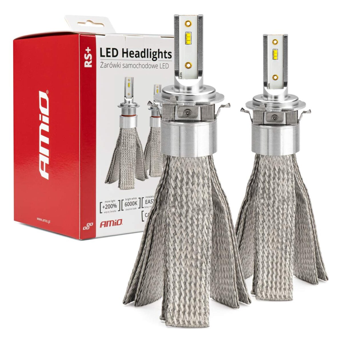 ΛΑΜΠΕΣ LED H7-6 RS+ SERIES 12-36V 50W 6.000K 3500lm CAN-BUS (ΨΥΚΤΡΑ ΛΕΠΙΔΕΣ ΦΤΕΡΟΥ) AMIO - 2ΤΕΜ. - Image 1