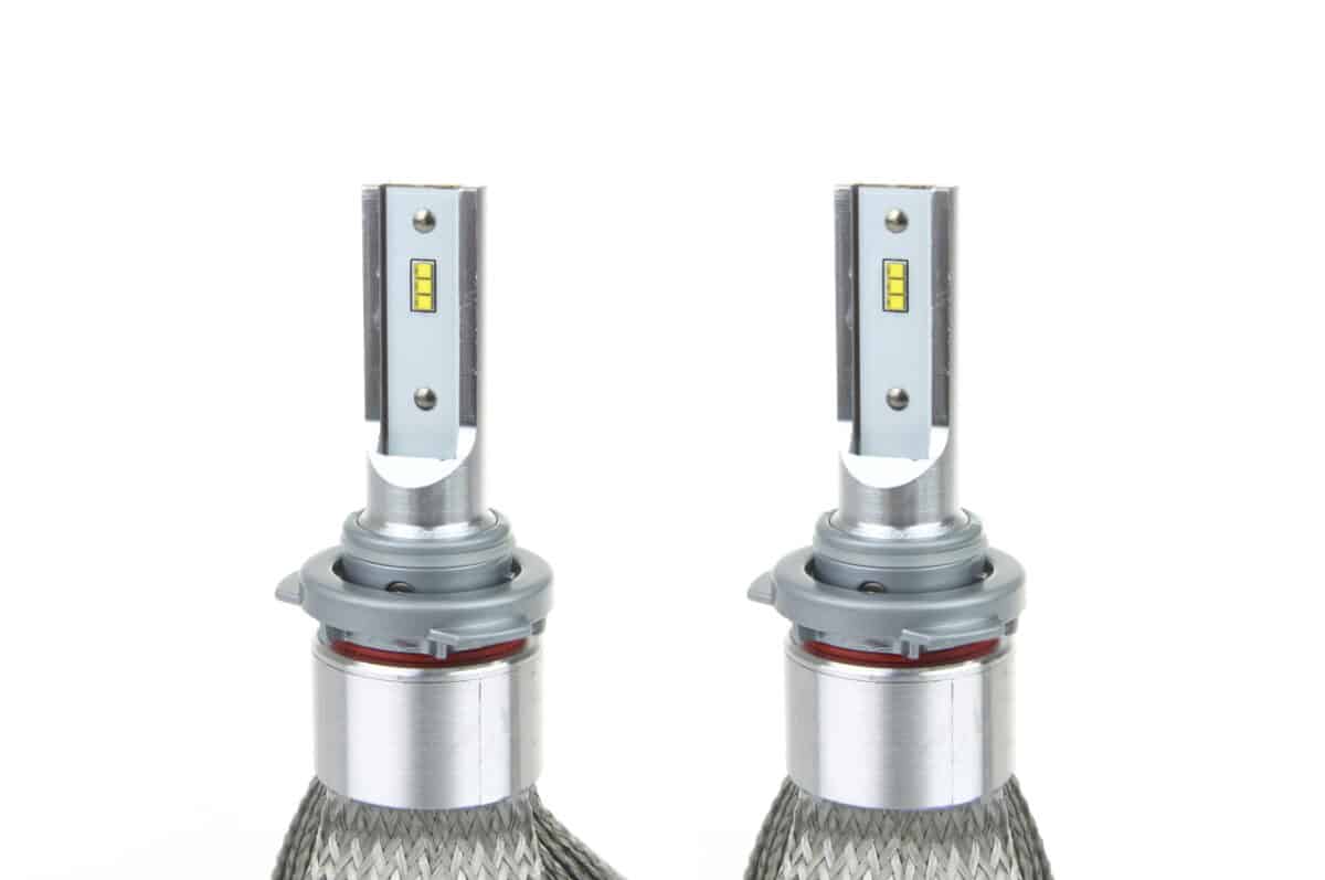 HB3 9005 RS+ SLIM SERIES 12-36V 50W 6000K 3500lm +200% LUXEON ZES LED CAN-BUS (ΨΥΚΤΡΑ ΛΕΠΙΔΕΣ ΦΤΕΡΟΥ) AMiO - 2 ΤΕΜ. - Image 1