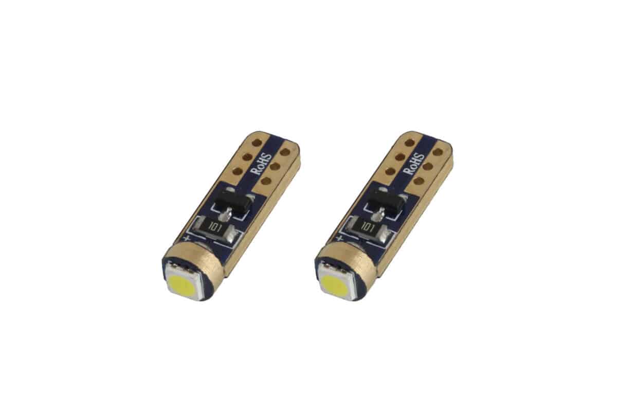 T5 ΛΑΜΠΑΚΙ STANDARD LED 12V - 0,5W - 5600K - 1 LED (ΛΕΥΚΟ/ΨΥΧΡΟ) AMiO - 2 ΤΕΜ. - Image 1