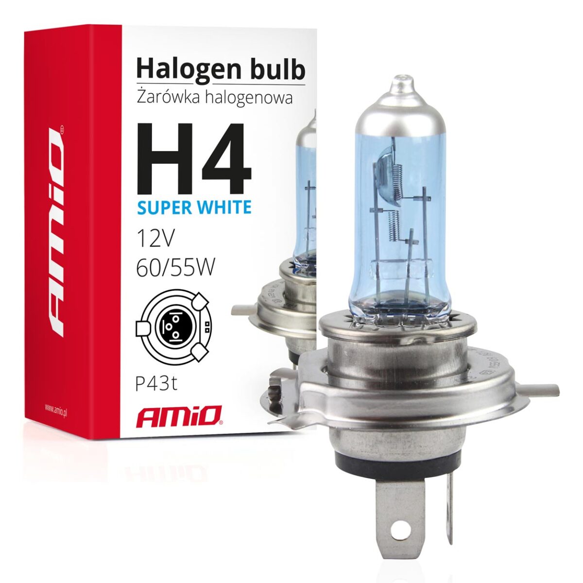 H4 12V 60/55W P43t SUPERWHITE 1ΤΕΜ. - Image 1