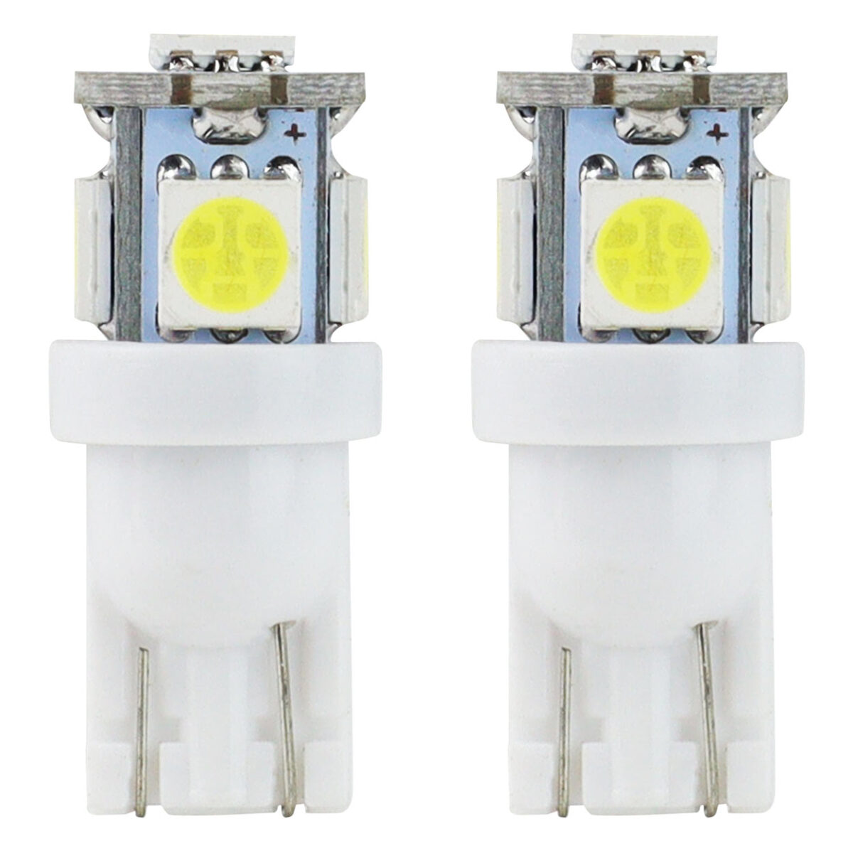 T10 W5W 12V W2,1x9,5d ΛΕΥΚΟ 5.600K 5SMDx5050 (ΚΑΡΦΩΤΟ) 2ΤΕΜ. - Image 1