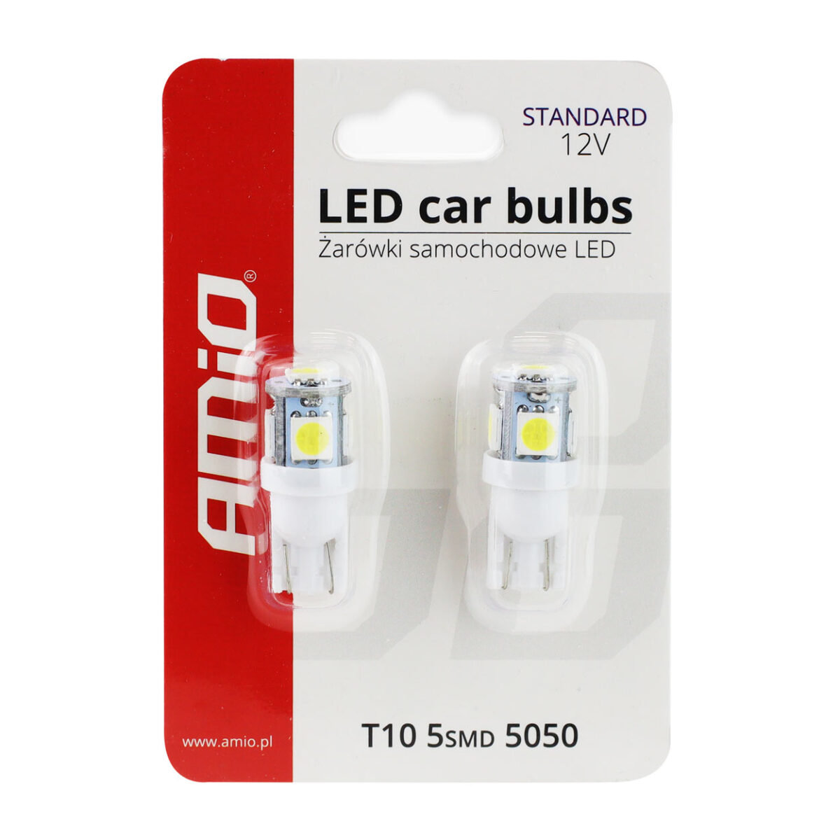 T10 W5W 12V W2,1x9,5d ΛΕΥΚΟ 5.600K 5SMDx5050 (ΚΑΡΦΩΤΟ) 2ΤΕΜ. - Image 3
