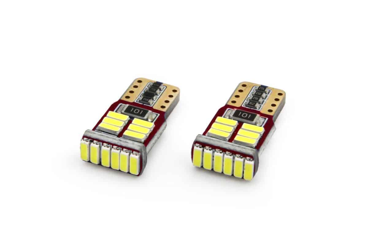 T10 W5W 12V 2,2W LED CAN-BUS 18xSMD4014 ΛΕΥΚΟ 5600K 12x23mm 2ΤΕΜ. - Image 1