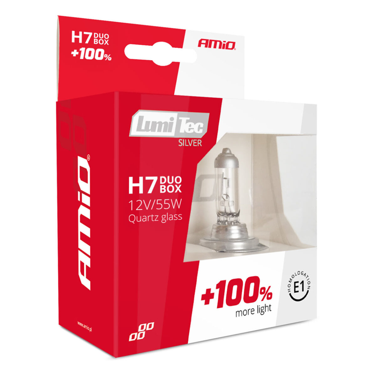 H7 12V 55W PX26d LUMITEC SILVER ΑΛΟΓΟΝΟΥ +100% UP TO 25m AMIO - 2 ΤΕΜ. - Image 5
