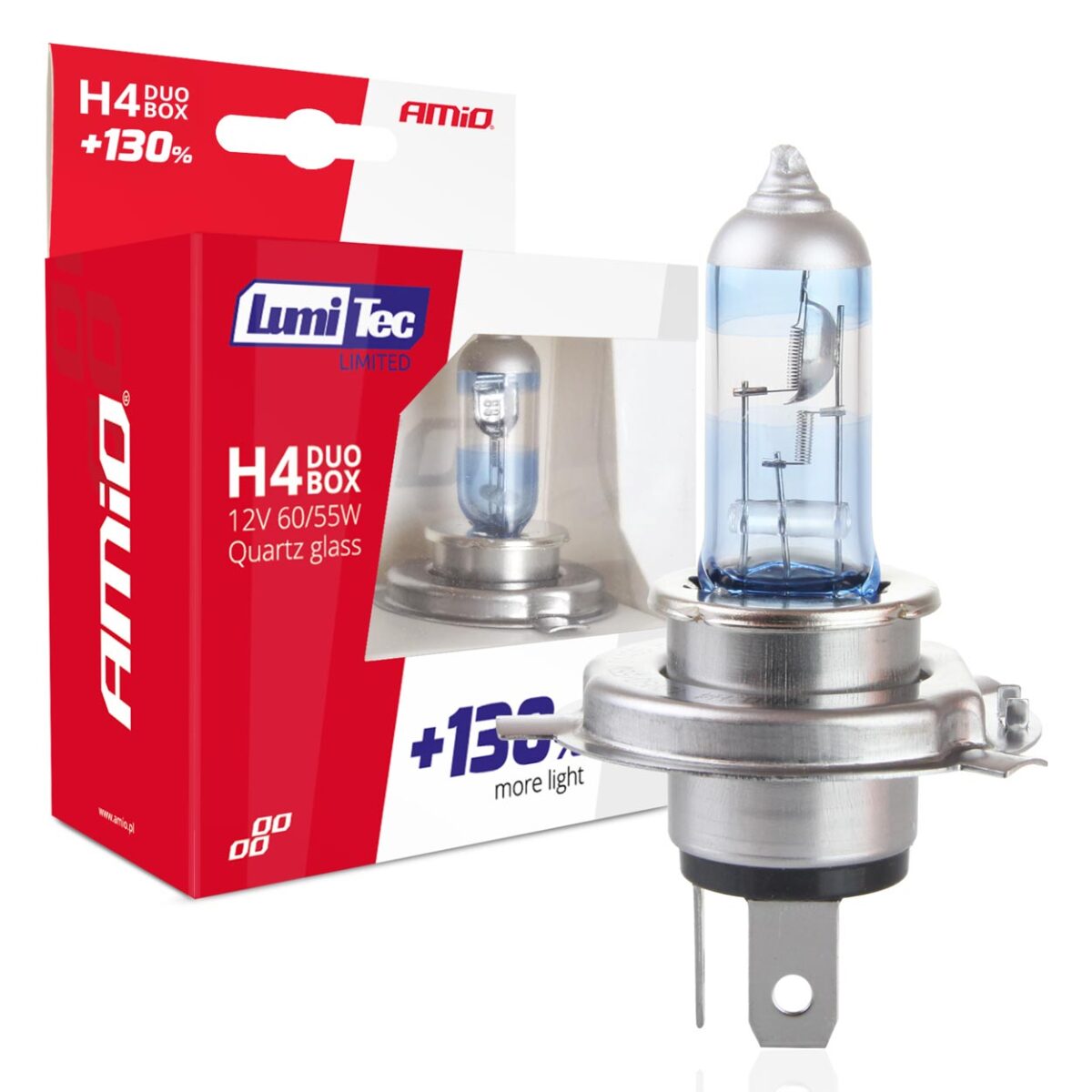 H4 12V 60/55W P43t LUMITEC LIMITED +130% UP TO 40m AMIO - 2 ΤΕΜ. - Image 1