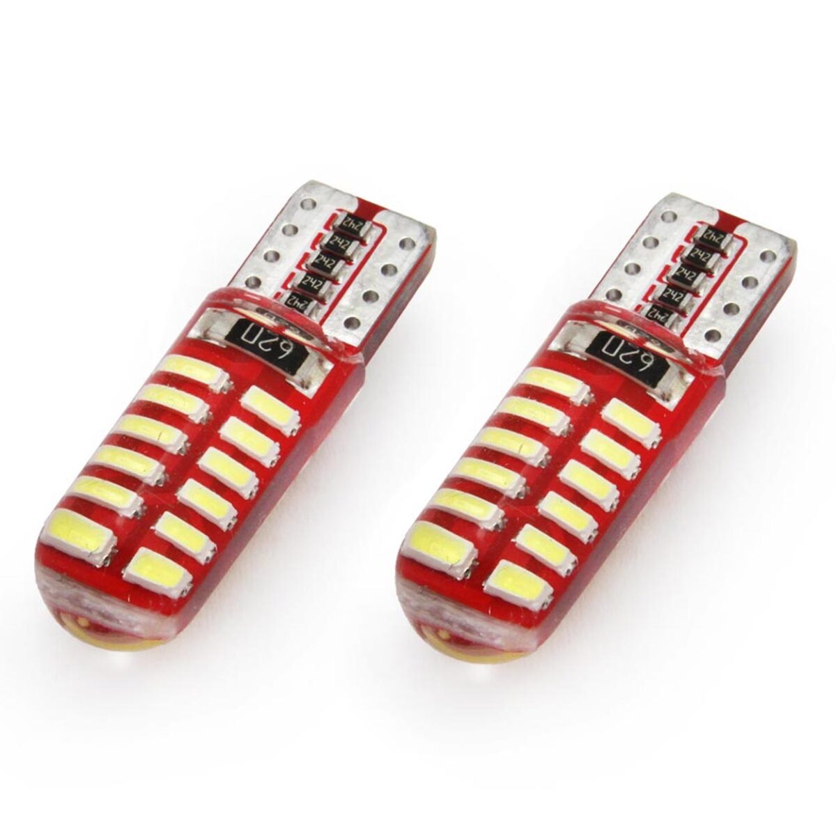 T10 W5W 12V W2,1x9,5d ΛΕΥΚΟ 5.600K 24SMDx3014 ΣΙΛΙΚΟΝΗΣ (ΚΑΡΦΩΤΟ - CAN-BUS) 2ΤΕΜ. - Image 4