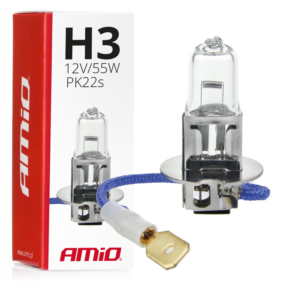 H3 12V 55W PK22s LUMITEC ΑΛΟΓΟΝΟΥ  AMIO - 1 ΤΕΜ. - Image 1