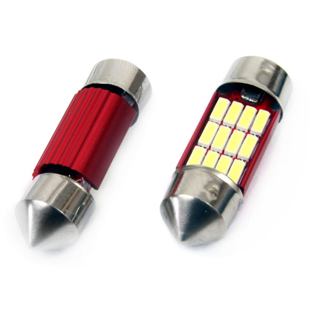 ΛΑΜΠΑΚΙΑ ΠΛΑΦΟΝΙΕΡΑΣ 31mm 12V 5.600K 12xSMD 4014 LED CAN-BUS  AMIO - 2 ΤΕΜ. - Image 2