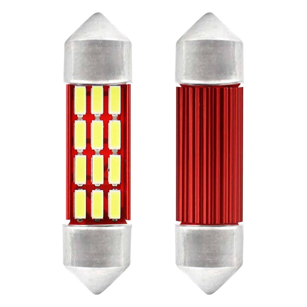 ΛΑΜΠΑΚΙΑ ΠΛΑΦΟΝΙΕΡΑΣ 36mm 12V 5.600K 12xSMD 4014 LED CAN-BUS  AMIO - 2 ΤΕΜ. - Image 1