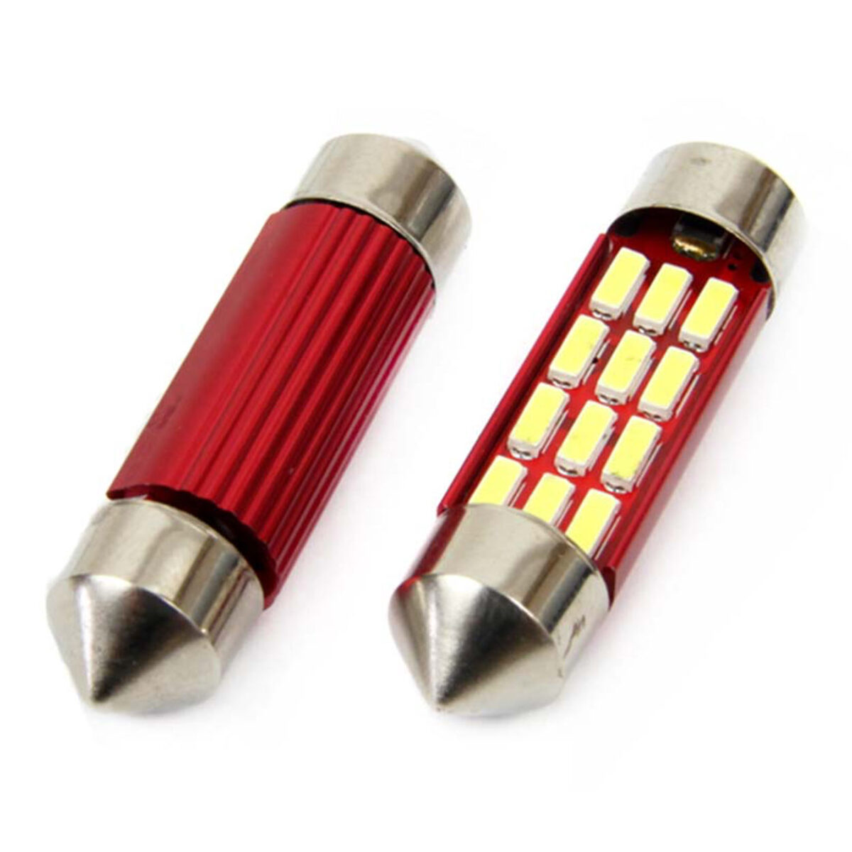 ΛΑΜΠΑΚΙΑ ΠΛΑΦΟΝΙΕΡΑΣ 36mm 12V 5.600K 12xSMD 4014 LED CAN-BUS  AMIO - 2 ΤΕΜ. - Image 2