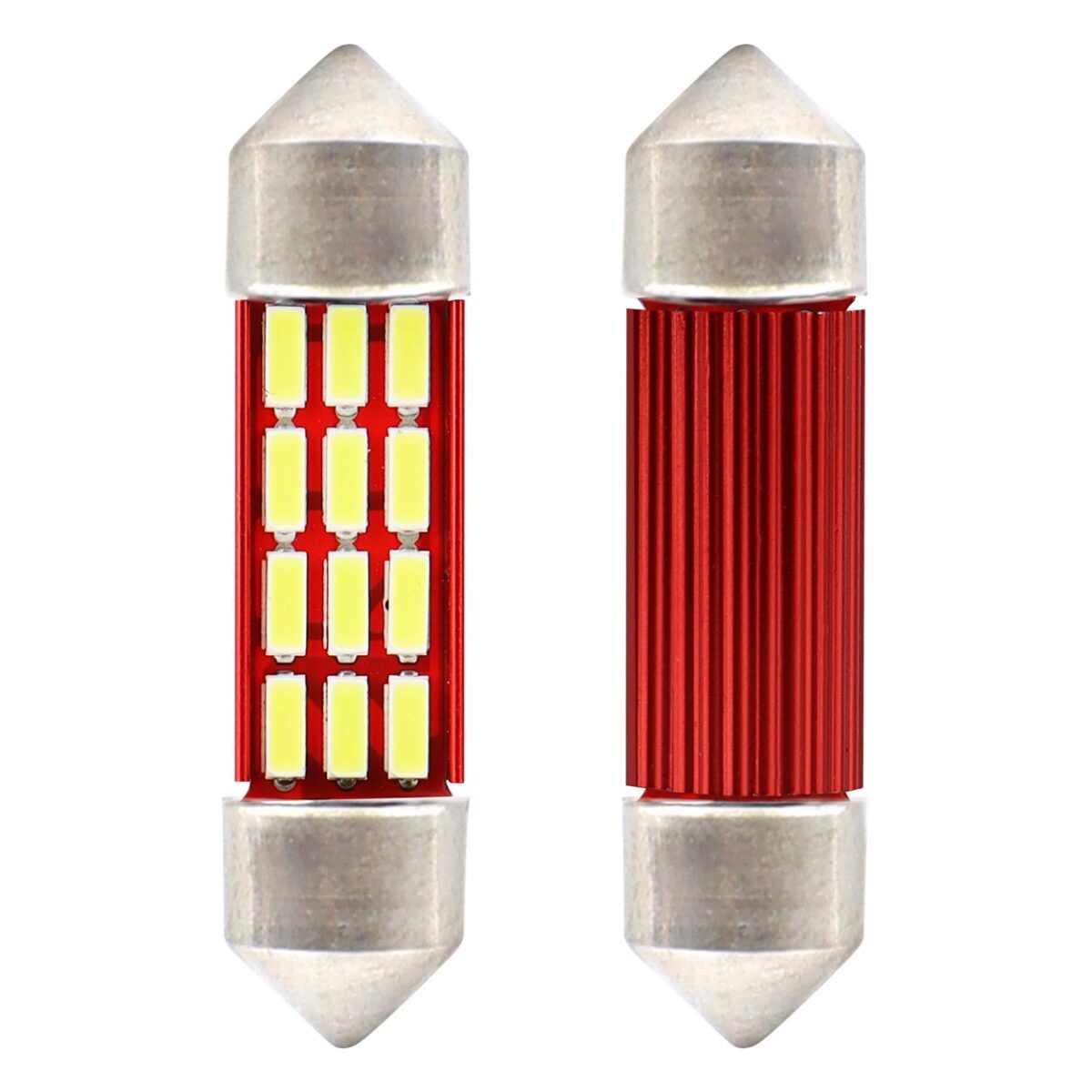 ΛΑΜΠΑΚΙΑ ΠΛΑΦΟΝΙΕΡΑΣ 39mm 12V 5.600K 16xSMD 4014 LED CAN-BUS  AMIO - 2 ΤΕΜ. - Image 1