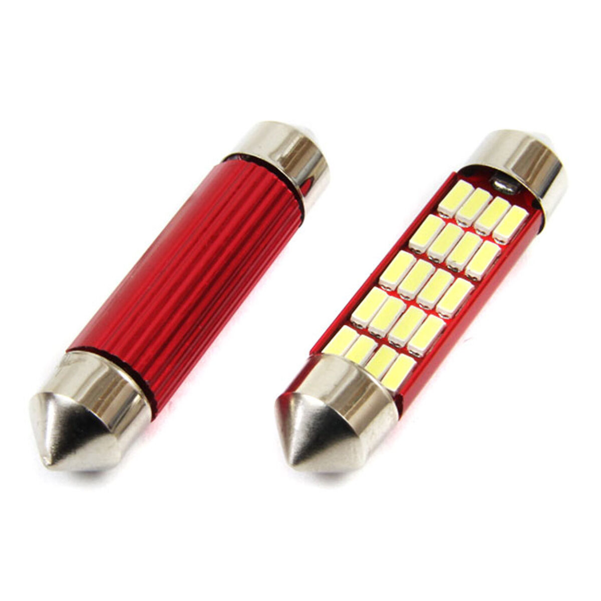 ΛΑΜΠΑΚΙΑ ΠΛΑΦΟΝΙΕΡΑΣ 41mm 12V 5.600K 20xSMD 4014 LED CAN-BUS  AMIO - 2 ΤΕΜ. - Image 2