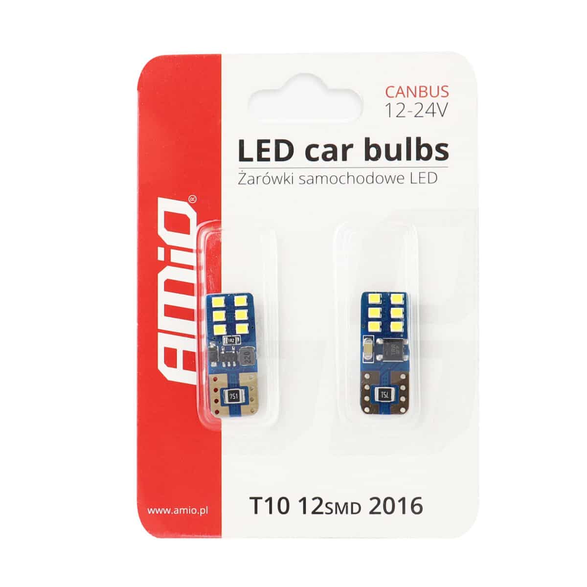 T10 W5W 12V W2,1x9,5d ΛΕΥΚΟ 5.600K 12SMDx2016 (ΚΑΡΦΩΤΟ - CAN-BUS) 2ΤΕΜ. - Image 5