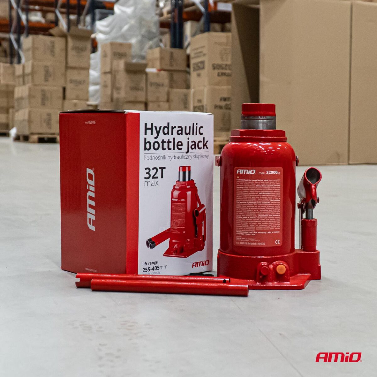 ΓΡΥΛΟΣ ΥΔΡΑΥΛΙΚΟΣ 32 ΤΟΝΩΝ ΑΝΥΨΩΣΗ 235-440mm  AMIO - 1 Τεμ. - Image 3