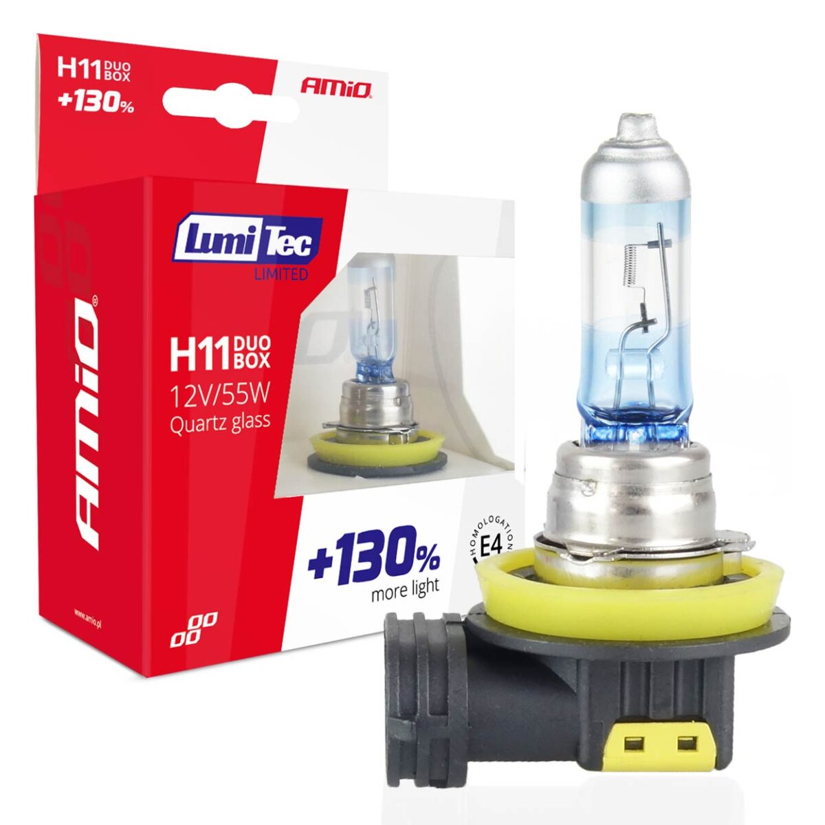 H11 12V 55W PGJ19-2 LUMITEC LIMITED +130%  UP TO 40m AMIO - 2 ΤΕΜ. - Image 1