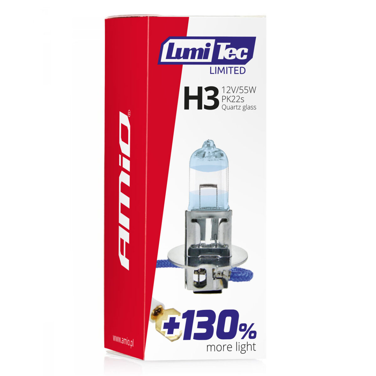 H3 12V 55W PK22s LUMITEC LIMITED +130%  UP TO 40m AMIO - 1 ΤΕΜ. - Image 3