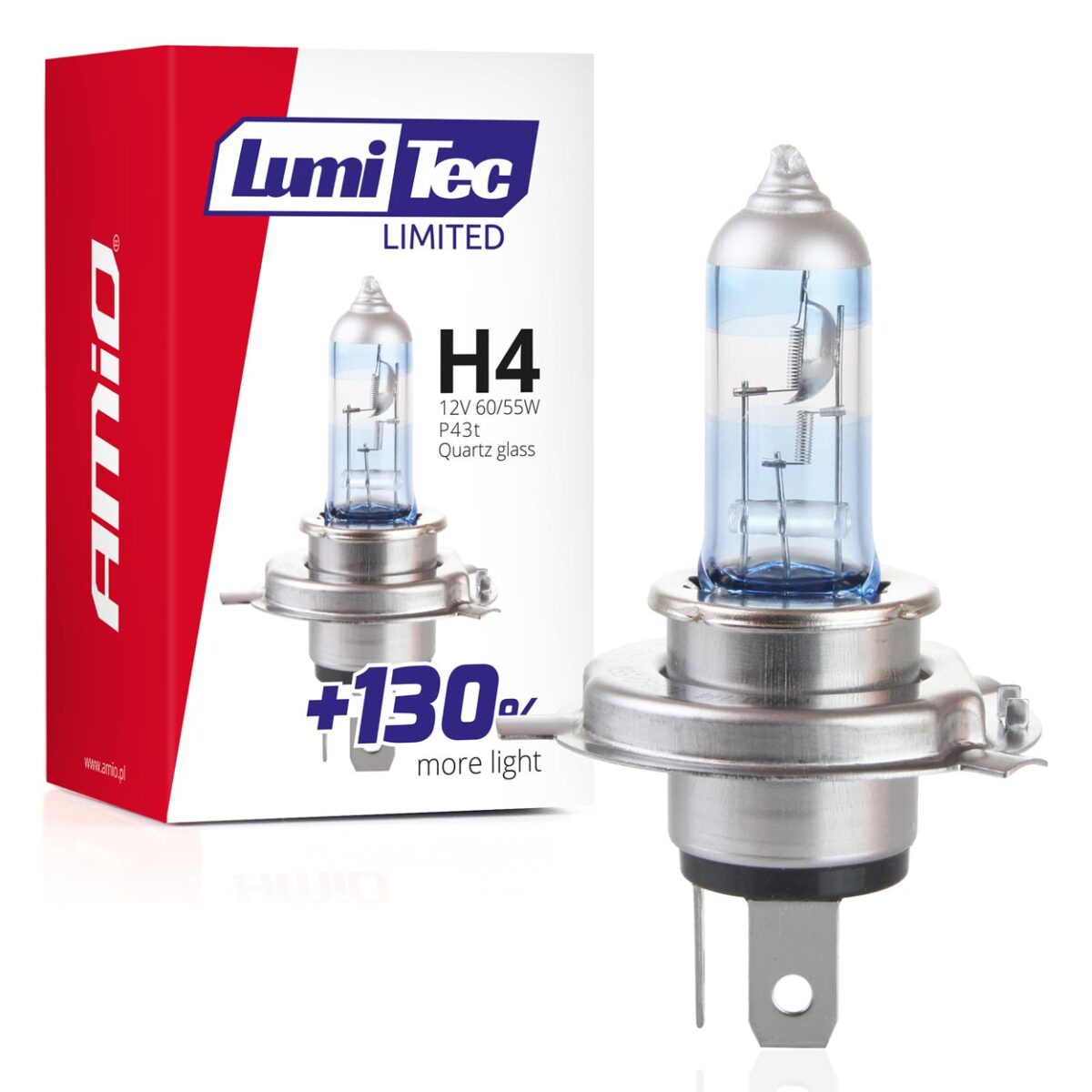 H4 12V 60/55W P43t LUMITEC LIMITED +130% UP TO 40m AMIO - 1 ΤΕΜ. - Image 1