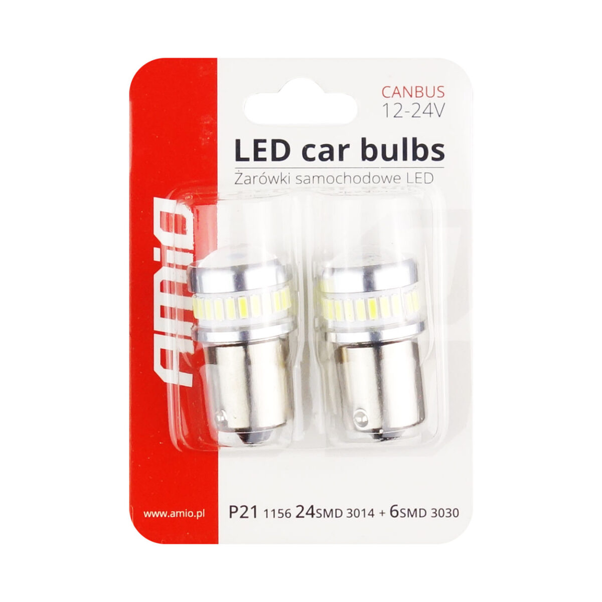 R5W/R10W 12/24V BA15s 24+6xSMD3030 CAN-BUS ΔΙΑΘΛΑΣΗΣ (ΜΟΝΟΠΟΛΙΚΟ/ΦΟΥΝΤΟΥΚΙ) LED  ΑΜΙΟ - 2ΤΕΜ. - Image 2