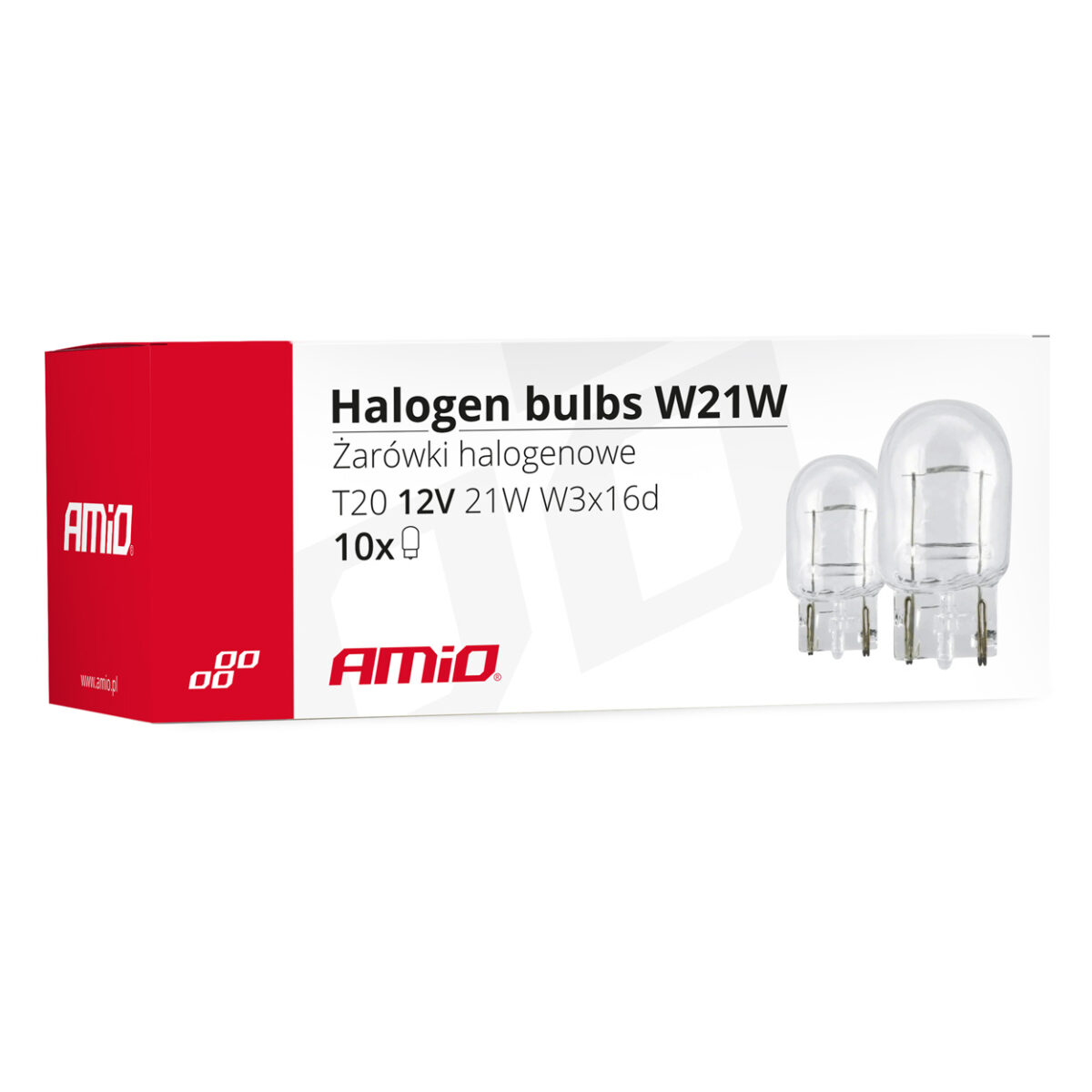 W21W (T20) 12V 21W W3x16d (ΚΑΡΦΩΤΟ ΑΚΑΛΥΚΟ) ΑΛΟΓΟΝΟΥ AMIO - 10 ΤΕΜ. - Image 3