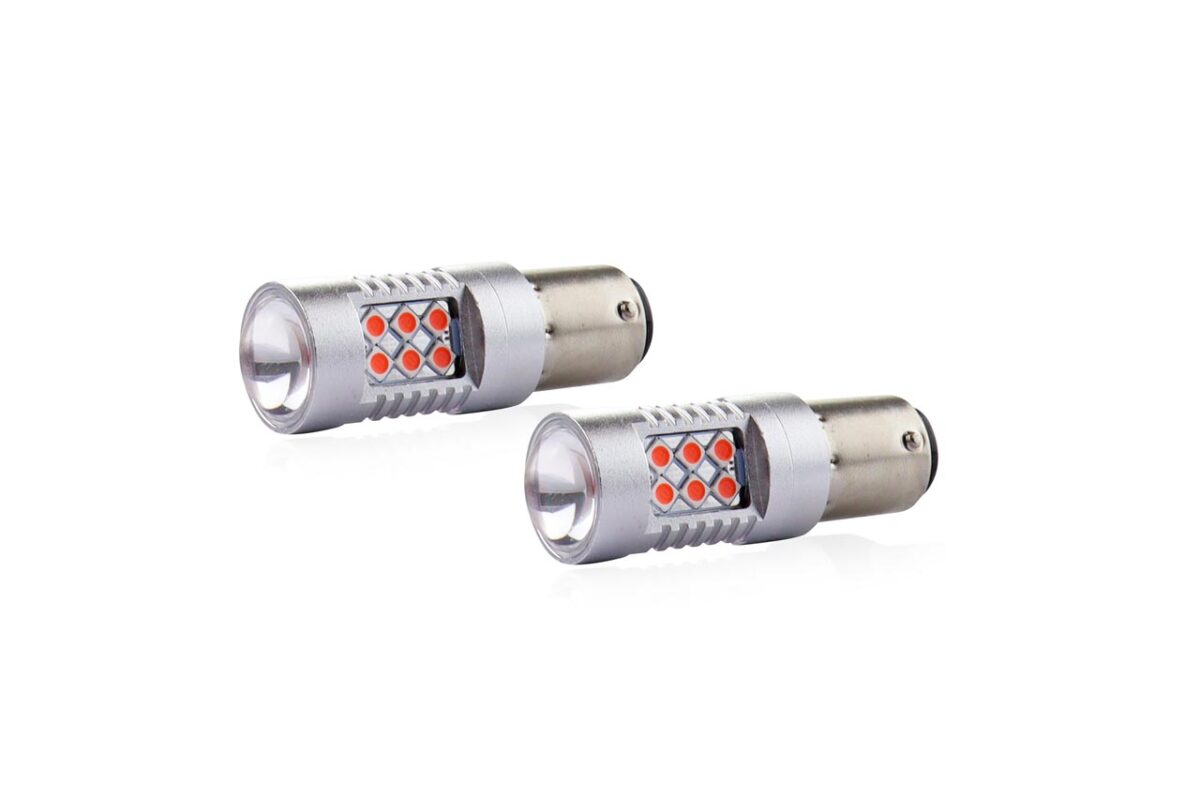 PR21/5W 12/24V 1,3/1,7W 6.000k LED 24xSMD3030 CAN-BUS ΚΟΚΚΙΝΟ 18x56mm 2ΤΕΜ. - Image 1