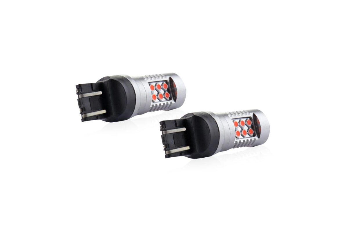 WR21/5W T20 12/24V 6,2W 5.600K LED 24xSMD3030 CAN-BUS ΚΟΚΚΙΝΟ 18x56mm 2ΤΕΜ. - Image 2