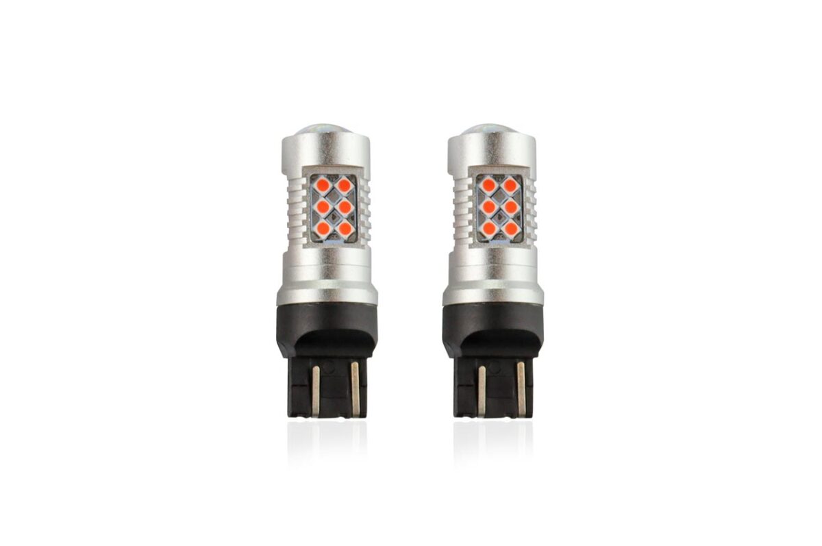 WR21/5W T20 12/24V 6,2W 5.600K LED 24xSMD3030 CAN-BUS ΚΟΚΚΙΝΟ 18x56mm 2ΤΕΜ. - Image 3