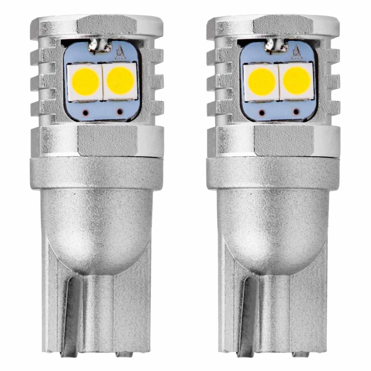 T10 W5W/W10W 12/24V W2,1x9,5d 6SMDx3030 ΛΕΥΚΟ (ΚΑΡΦΩΤΟ - CAN-BUS) AMIO 2ΤΕΜ. - Image 1