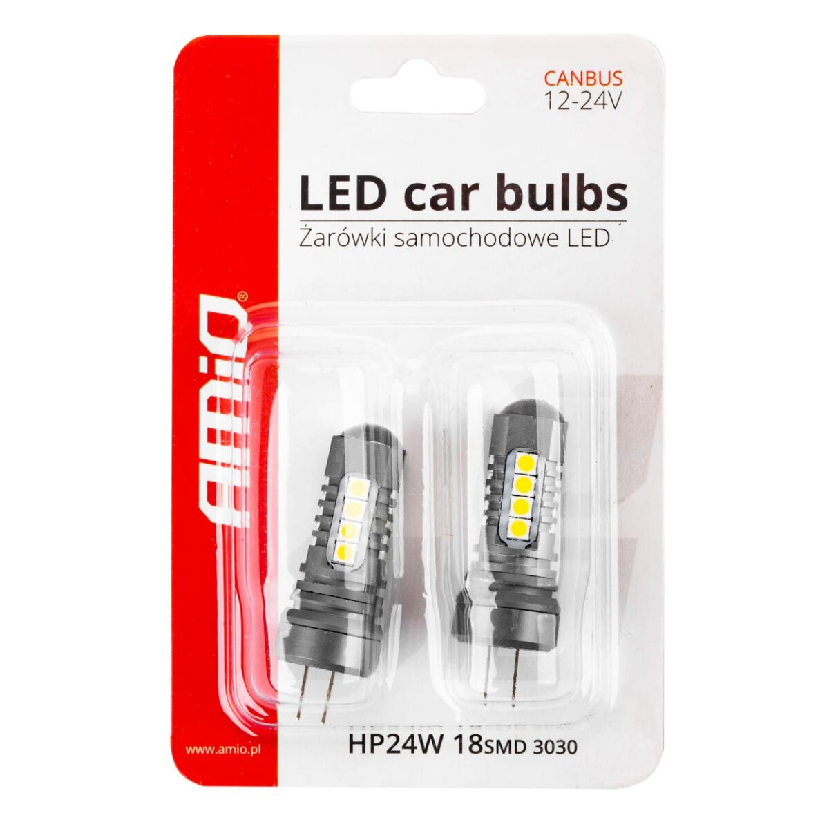 ΛΑΜΠΑΚΙΑ HP24W 12/24V 18xSMD 3030 LED ΛΕΥΚΑ CAN-BUS ΑMiO - 2 TEM. - Image 3