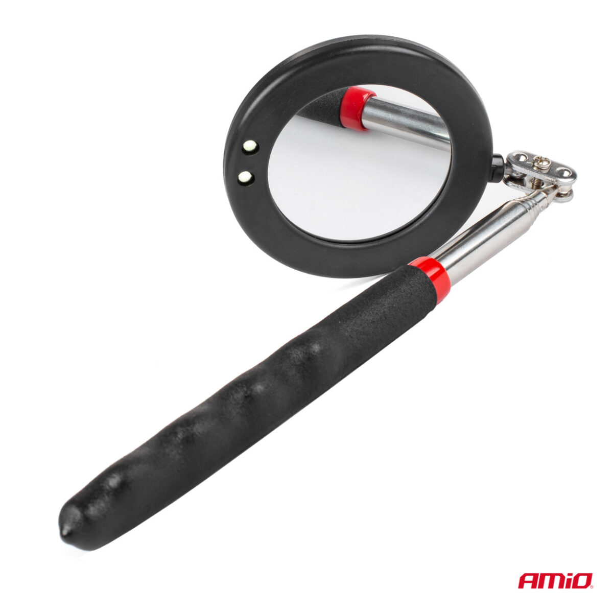 ΚΑΘΡΕΠΤΗΣ ΧΕΙΡΟΣ ΤΗΛΕΣΚΟΠΙΚΟΣ 50mm 28-87cm 360 ΜΟΙΡΕΣ ΜΕ ΦΩΣ LED AMIO - 1 ΤΕΜ. - Image 2