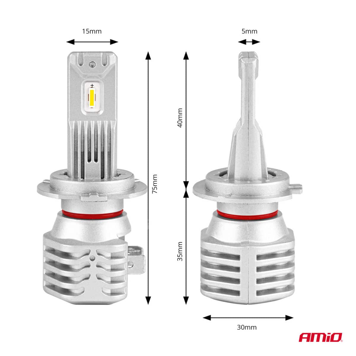ΛΑΜΠΕΣ LED H7 10-16V 40W 6.500K 4400lm  (ΨΥΚΤΡΑ) X1 AMIO - 2ΤΕΜ. - Image 4